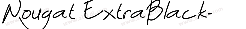 Nougat ExtraBlack字体转换